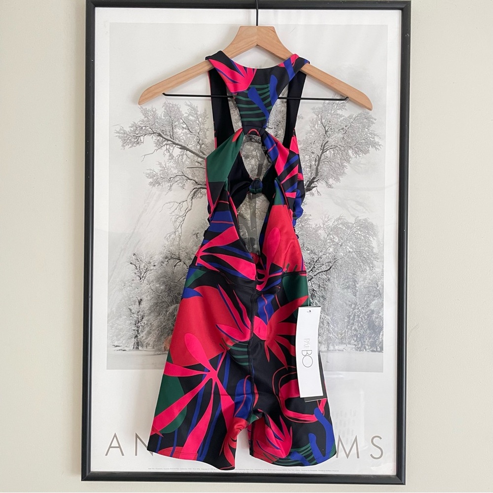 PatBO Rio Tarsila Leaf Print Cutout Romper XS NWT - Picture 9 of 16